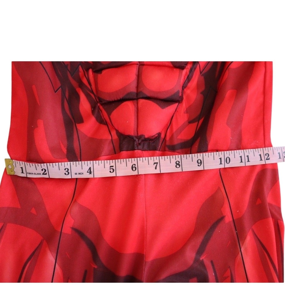 DC Comics The Flash Muscle Chest Costume Kids Red Yellow Jumpsuit Mask Belt - Picture 6 of 16